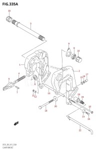 DF25 From 02503F-310001 (E03)  2013 drawing CLAMP BRACKET (DF25:E03)