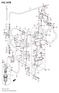 DF200 From 20001F-510001 (E01 E40)  2005 drawing FUEL PUMP /​ FUEL VAPOR SEPARATOR (011)