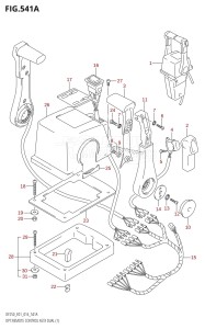 DF250Z From 25003Z-610001 (E40)  2016 drawing OPT:REMOTE CONTROL ASSY DUAL (1)