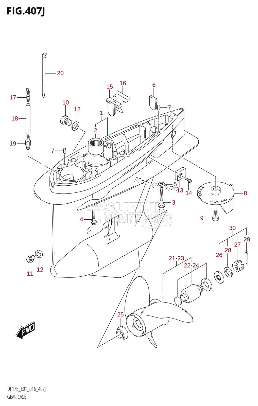 GEAR CASE (DF175T:E01)