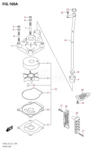 06002F-210001 (2012) 60hp E03-USA (DF60A) DF60A drawing WATER PUMP