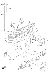 DF 200A drawing Gear Case (C/R)