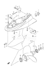 Outboard DF 140A drawing Gear Case (C/R)