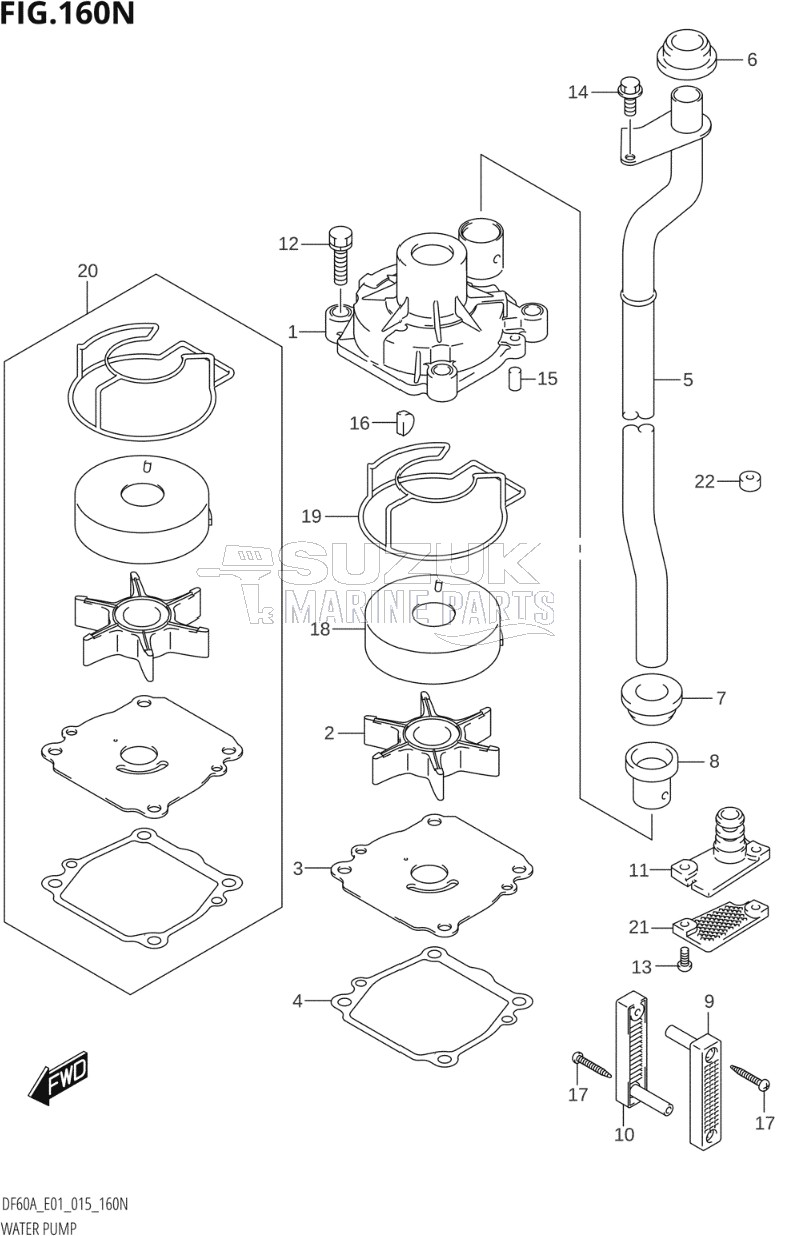 WATER PUMP (DF50AVT:E01)