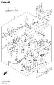 08002F-140001 (2021) 80hp E01 E40-Gen. Export 1 - Costa Rica (DF80AT) DF80A drawing TILLER HANDLE (DF70ATH,DF90ATH)