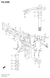 DF140AZ From 14003Z-310001 (E03)  2013 drawing SWIVEL BRACKET (DF140AZ:E03)