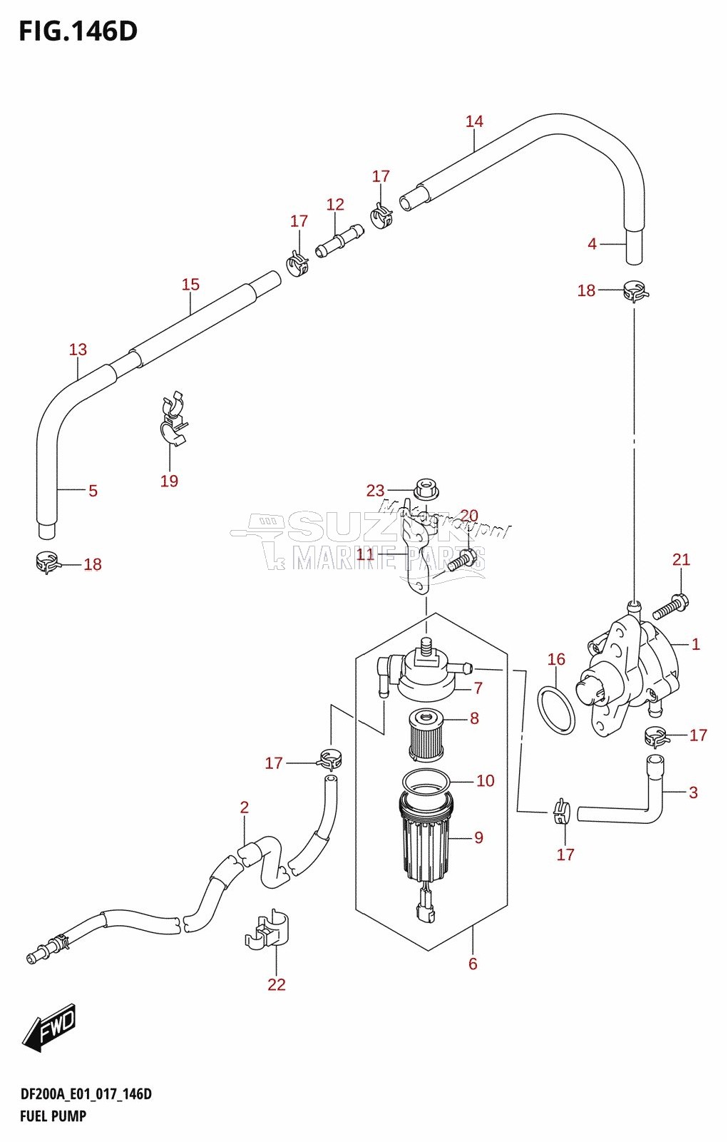 FUEL PUMP (DF200AZ:E40)