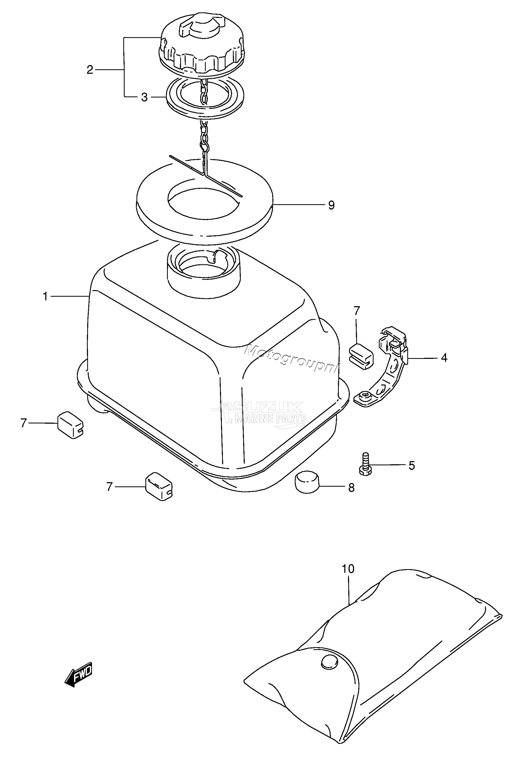 FUEL TANK (DT4,W /​ TANK)