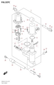 05004F-610001 (2016) 50hp E01-Gen. Export 1 (DF50AVT  DF50AVTH) DF50A drawing TRIM CYLINDER (DF40AST:E34)