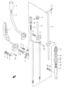 DT5S From 0501-231001 ()  1992 drawing CLUTCH LEVER