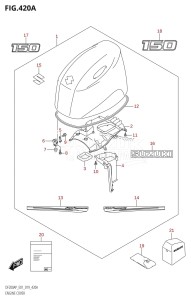 DF150AP From 15003P-910001 (E01 E40)  2019 drawing ENGINE COVER (DF150AP:E01)