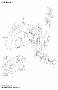 DF200AT From 20003F-440001 (E03 E11 E40)  2024 drawing OPT:REMOTE CONTROL ASSY SINGLE (1)