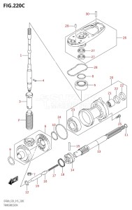 06003F-510001 (2005) 60hp E03-USA (DF60AVT) DF60A drawing TRANSMISSION (DF60A:E03)