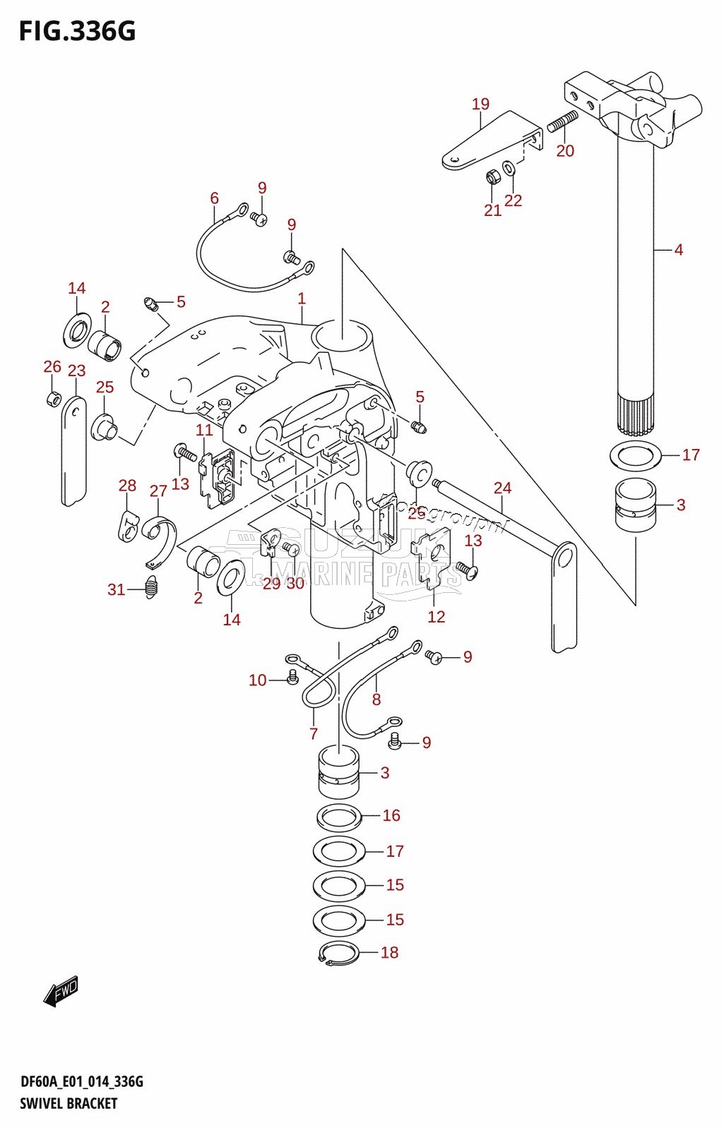 SWIVEL BRACKET (DF60A:E01)