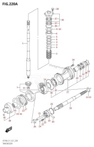 DF140A From 14003Z-140001 (E11 E40)  2021 drawing TRANSMISSION (DF100AT,DF115AST)