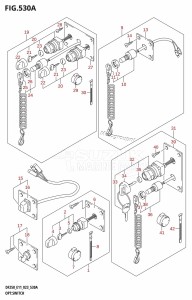 DF200Z From 20002Z-340001 (E01 E40)  2023 drawing OPT:SWITCH (020,021)