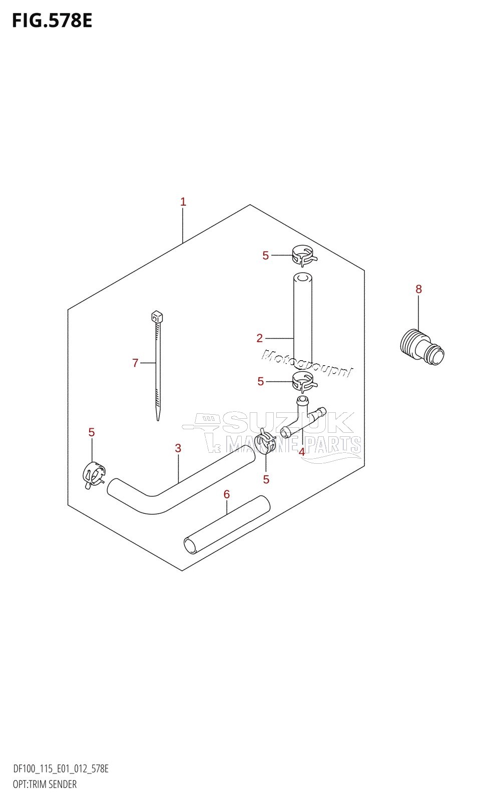 OPT:TRIM SENDER (DF115Z:E01)