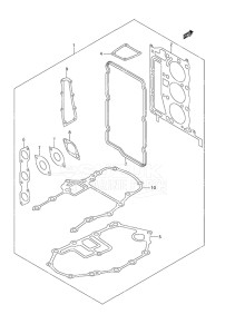 Outboard DF 30 drawing Gasket Set