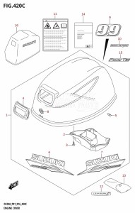 DF20A From 02002F-610001 (P01)  2016 drawing ENGINE COVER (DF9.9BT:P01)