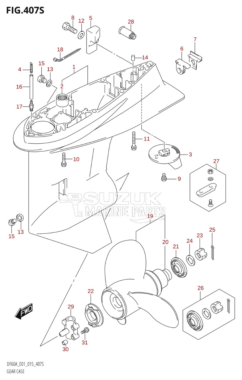 GEAR CASE (DF60AVT:E40)