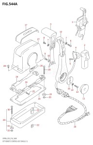 07003F-610001 (2016) 70hp E03-USA (DF70A) DF70A drawing OPT:REMOTE CONTROL ASSY SINGLE (1)