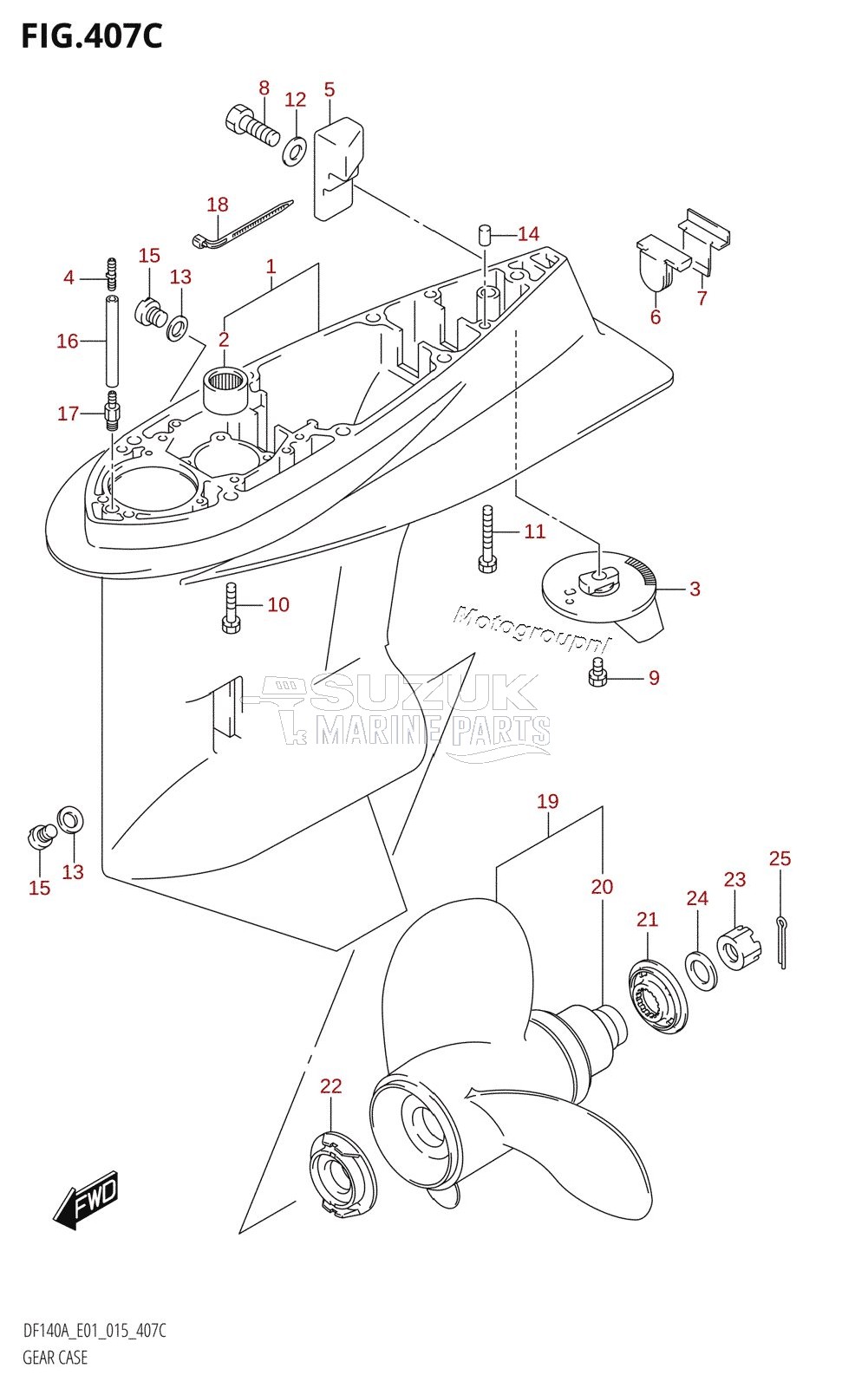 GEAR CASE (DF115AT:E40)