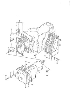 Outboard DT 40 drawing Inlet Case