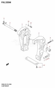 DF50A From 05004F-410001 (E01)  2014 drawing CLAMP BRACKET (DF60ATH:E40)