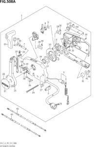 00502F-310001 (2013) 5hp P01-Gen. Export 1 (DF5) DF5 drawing OPT:REMOTE CONTROL