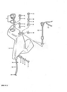 DT85 From 8501-512598 ()  1985 drawing OIL TANK (MODEL QD /​ VE)