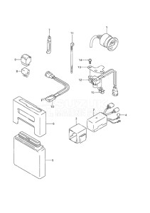 Outboard DF 140 drawing PTT Switch/Engine Control Unit