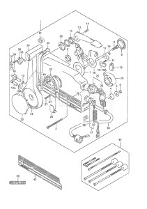 Outboard DF 50 drawing Opt: Remote Control