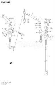 14001F-371001 (2003) 140hp E01 E40-Gen. Export 1 - Costa Rica (DF140TK3  DF140WTK3) DF140 drawing CLUTCH SHAFT (K2,K3)