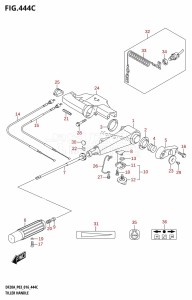 DF9.9B From 00995F-610001 (P03)  2016 drawing TILLER HANDLE (DF15A:P03)