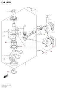 DT40 From 04005-910001 ()  2019 drawing CRANKSHAFT (DT40WK)