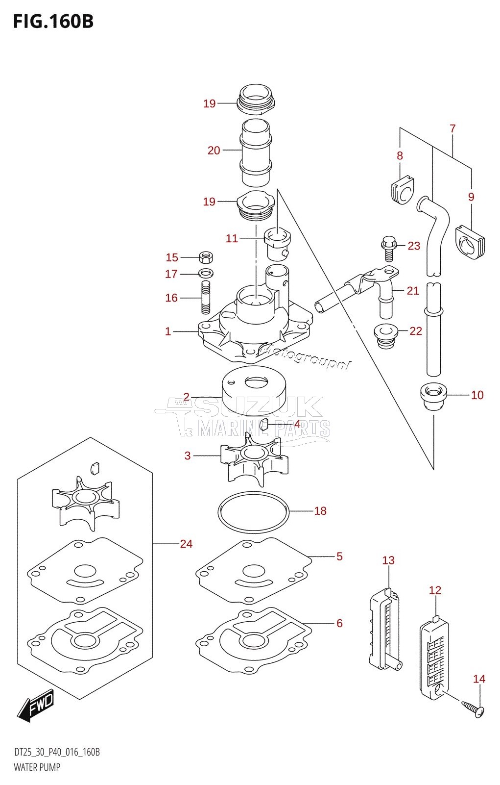 WATER PUMP (DT30:P40)