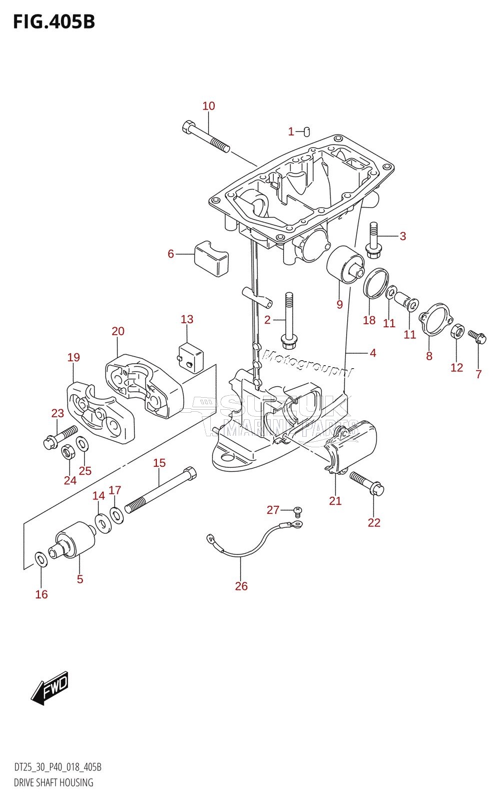 DRIVE SHAFT HOUSING (L-TRANSOM)