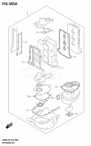 DF40A From 04003F-610001 (E01 E34)  2016 drawing OPT:GASKET SET