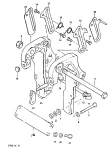 DT60 From 06001-401001 ()  1984 drawing CLAMP BRACKET