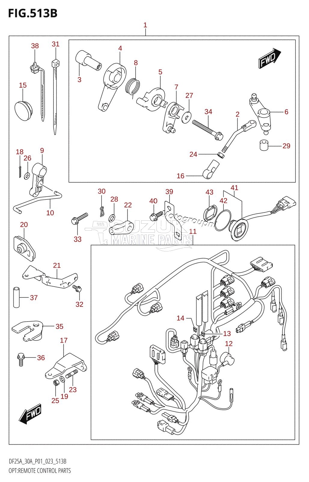 OPT:REMOTE CONTROL PARTS (DF25ATH,DF30ATH)