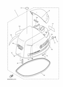 F50DETL drawing TOP-COWLING