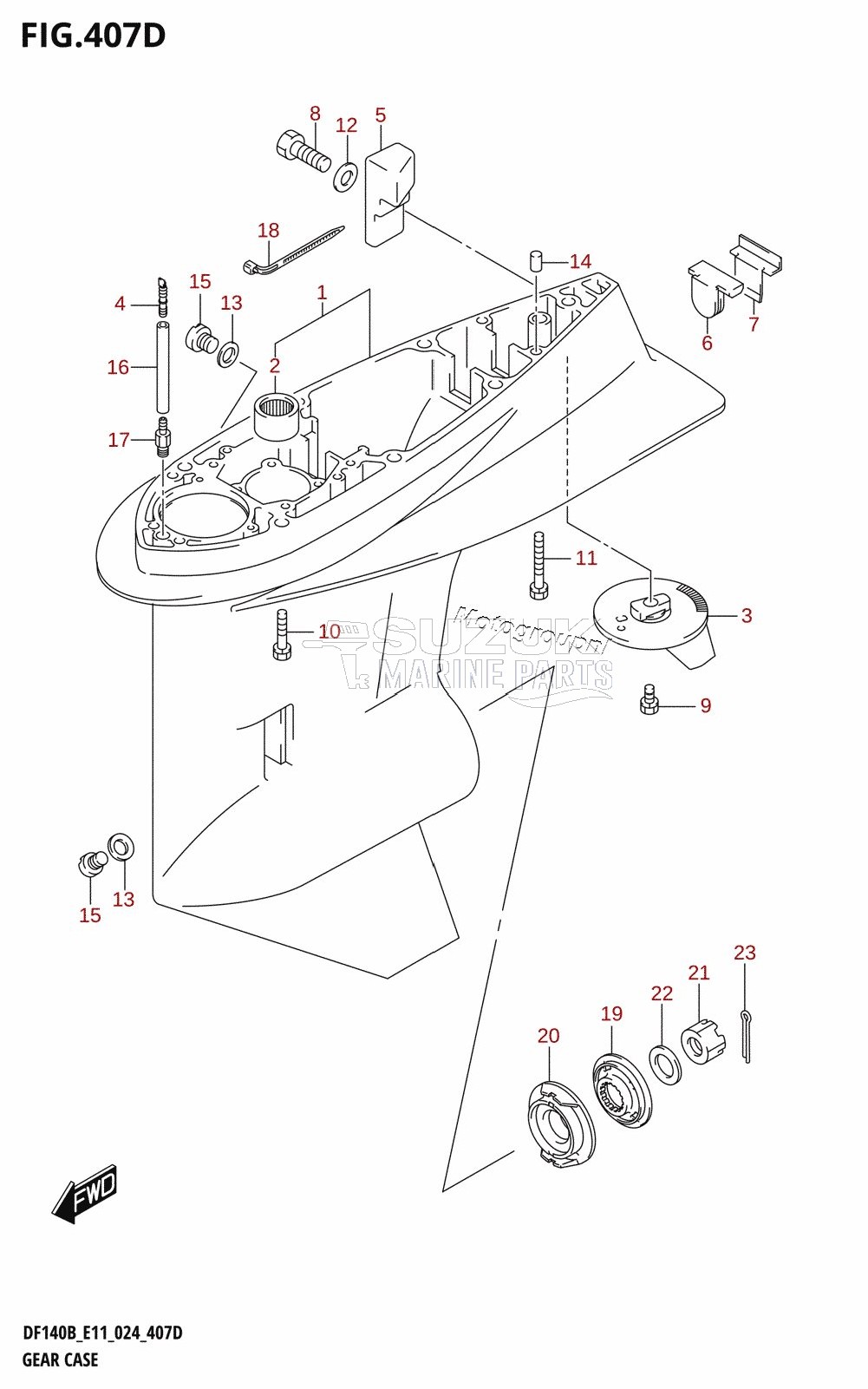 GEAR CASE (DF115BSS)