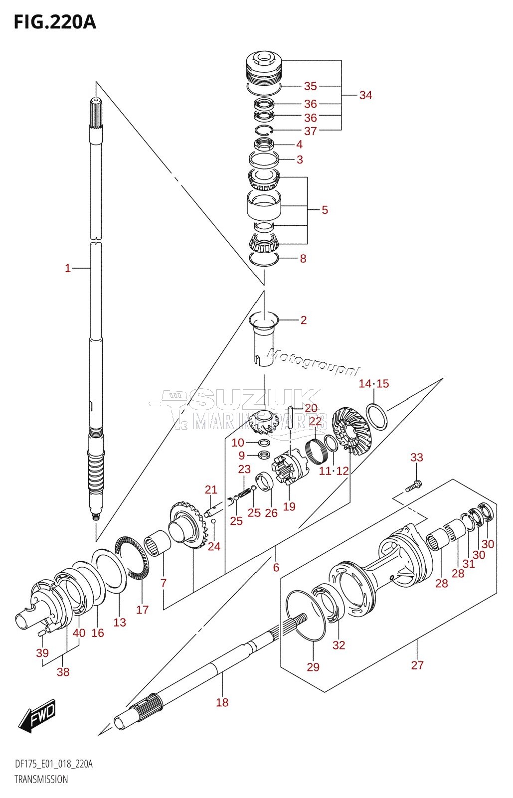 TRANSMISSION (DF150T,DF175T)