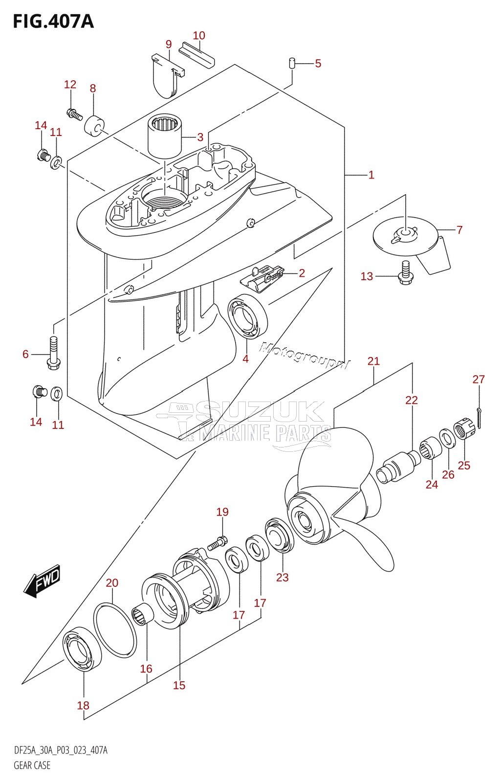 GEAR CASE (DF25A)