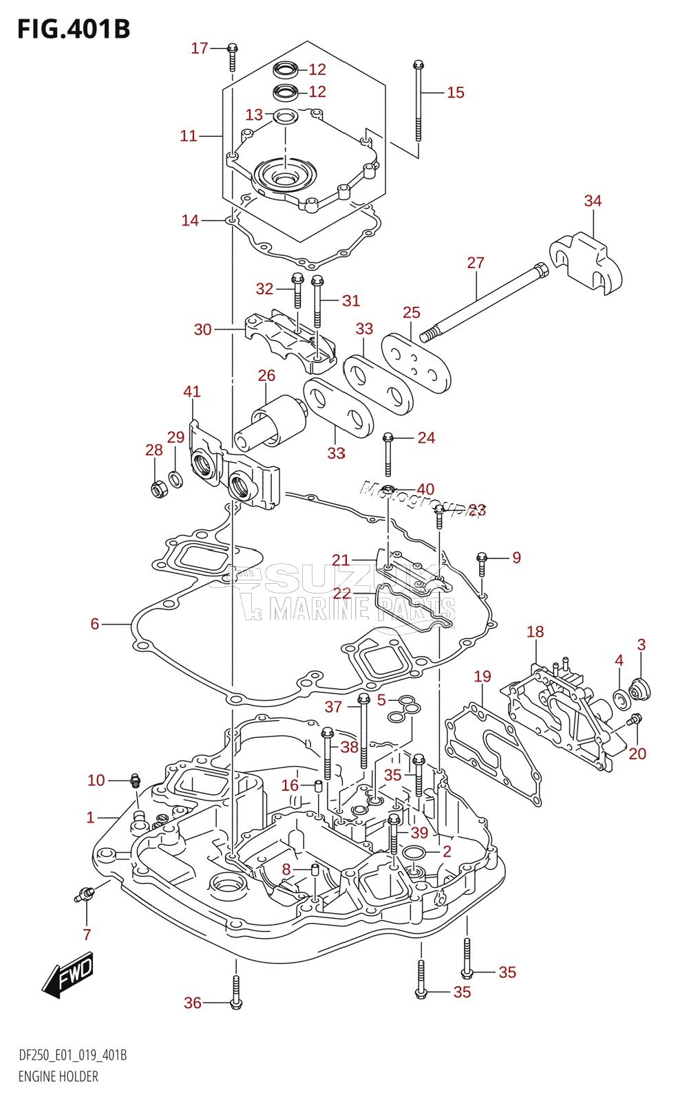 ENGINE HOLDER (DF200T)