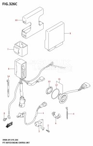 DF40A From 04004F-910001 (E34-Italy)  2019 drawing PTT SWITCH /​ ENGINE CONTROL UNIT (DF40AST:E34)