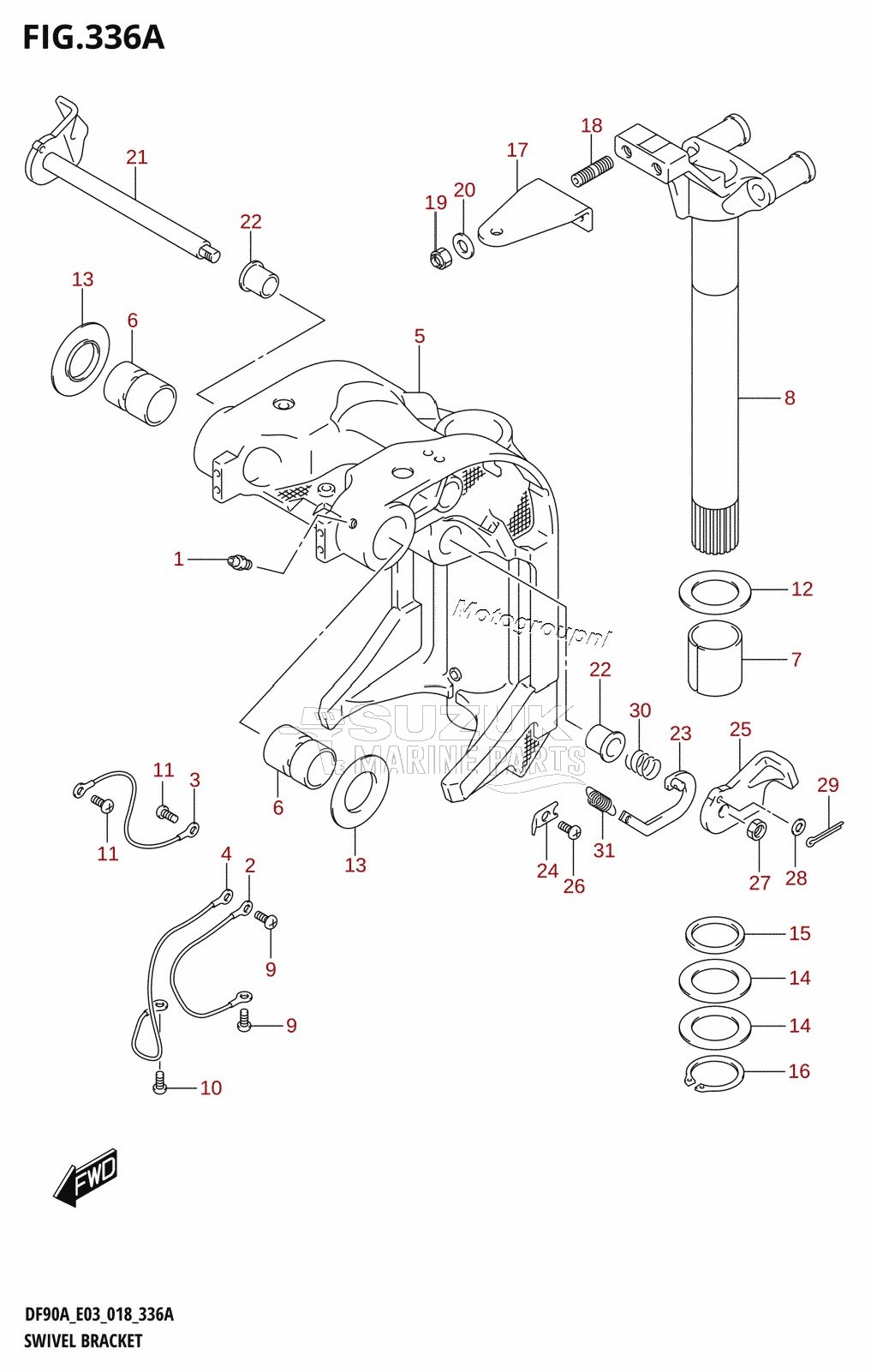 SWIVEL BRACKET (DF70A,DF90A)