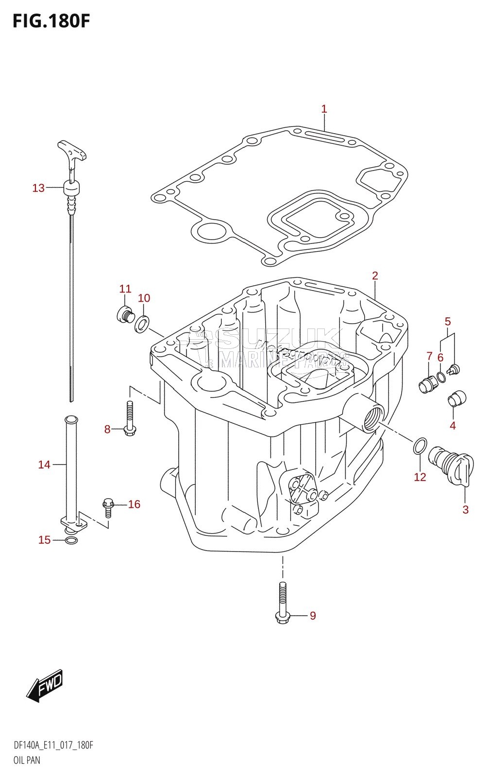 OIL PAN (DF140AT:E11)