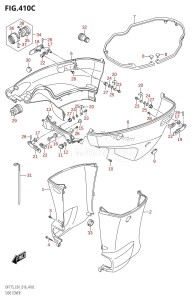 DF175ZG From 17502Z-610001 (E01 E40)  2016 drawing SIDE COVER (DF150TG:E01)