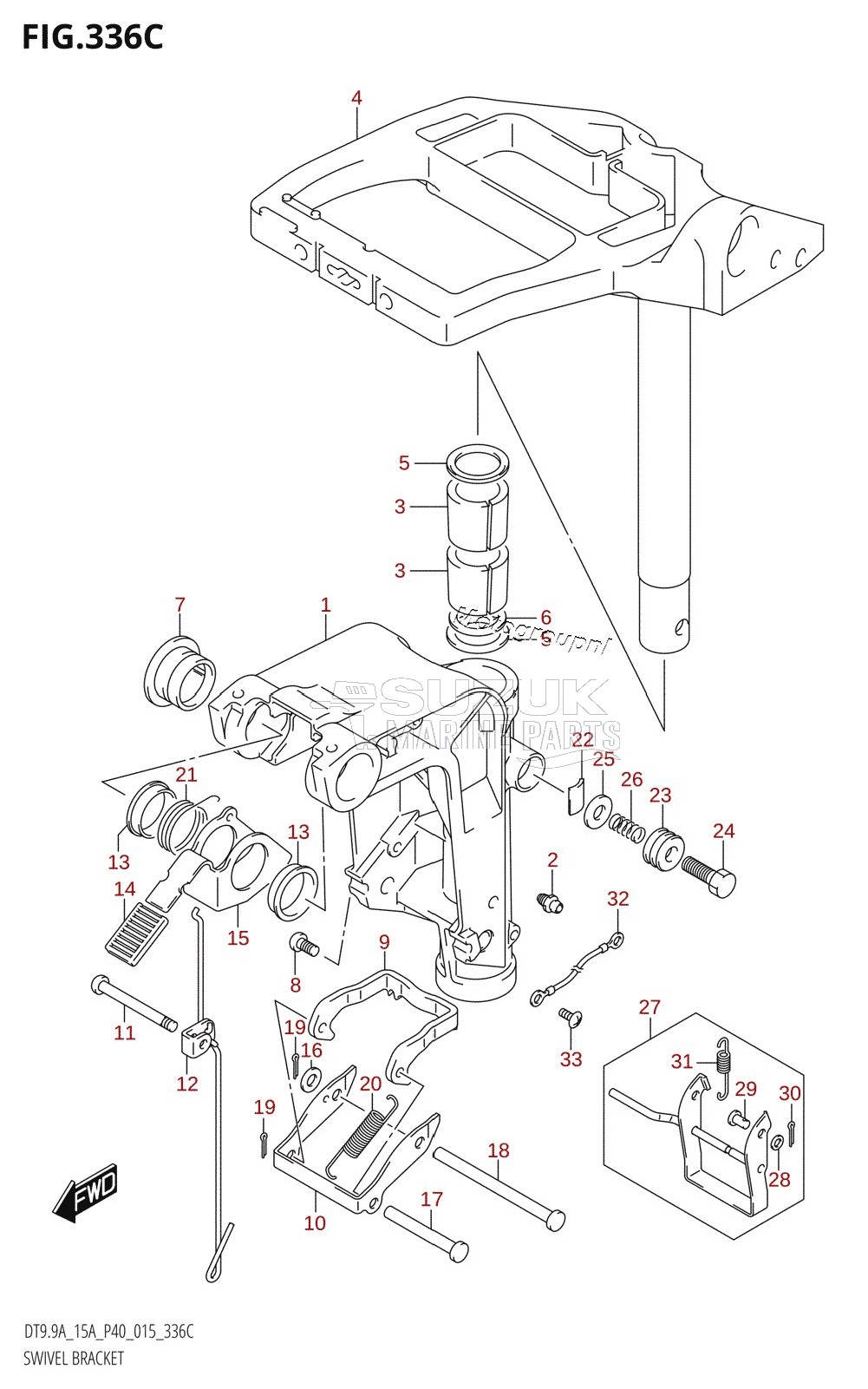 SWIVEL BRACKET (DT9.9AK:P40)